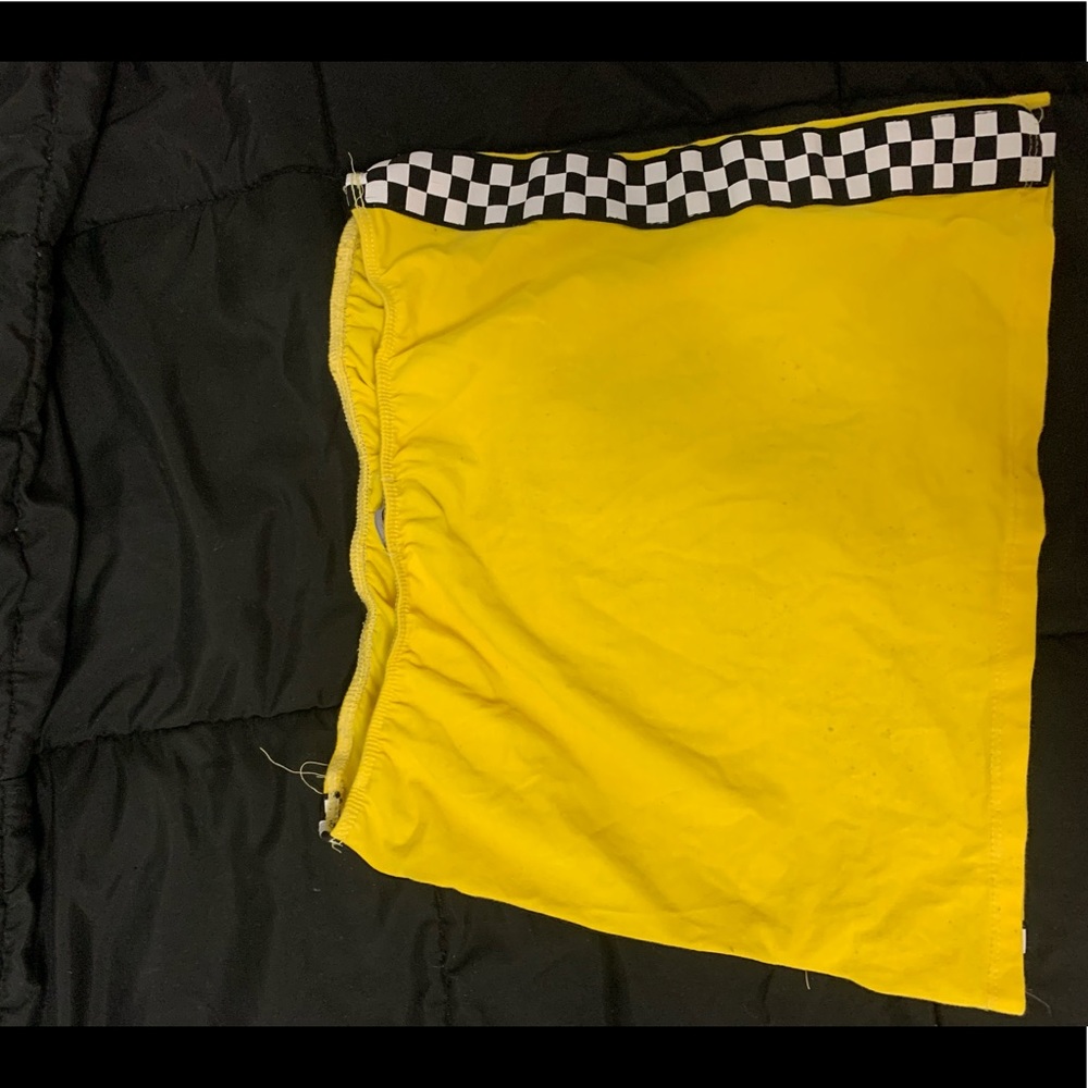 Yellow tube top